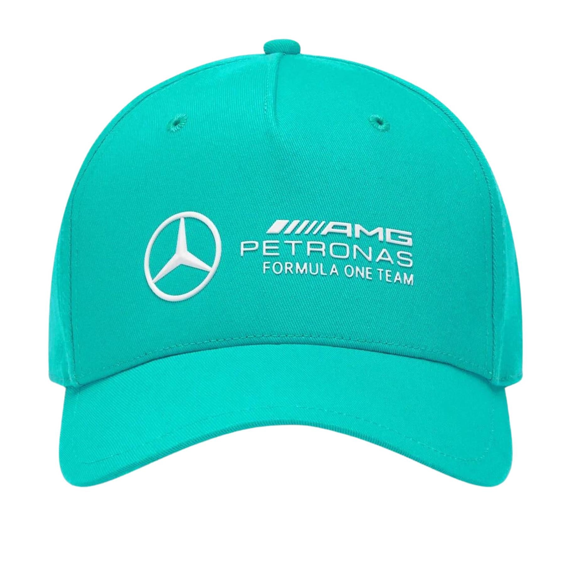 Mercedes AMG Petronas F1 Adult Large Logo Cap Real Teal 2024