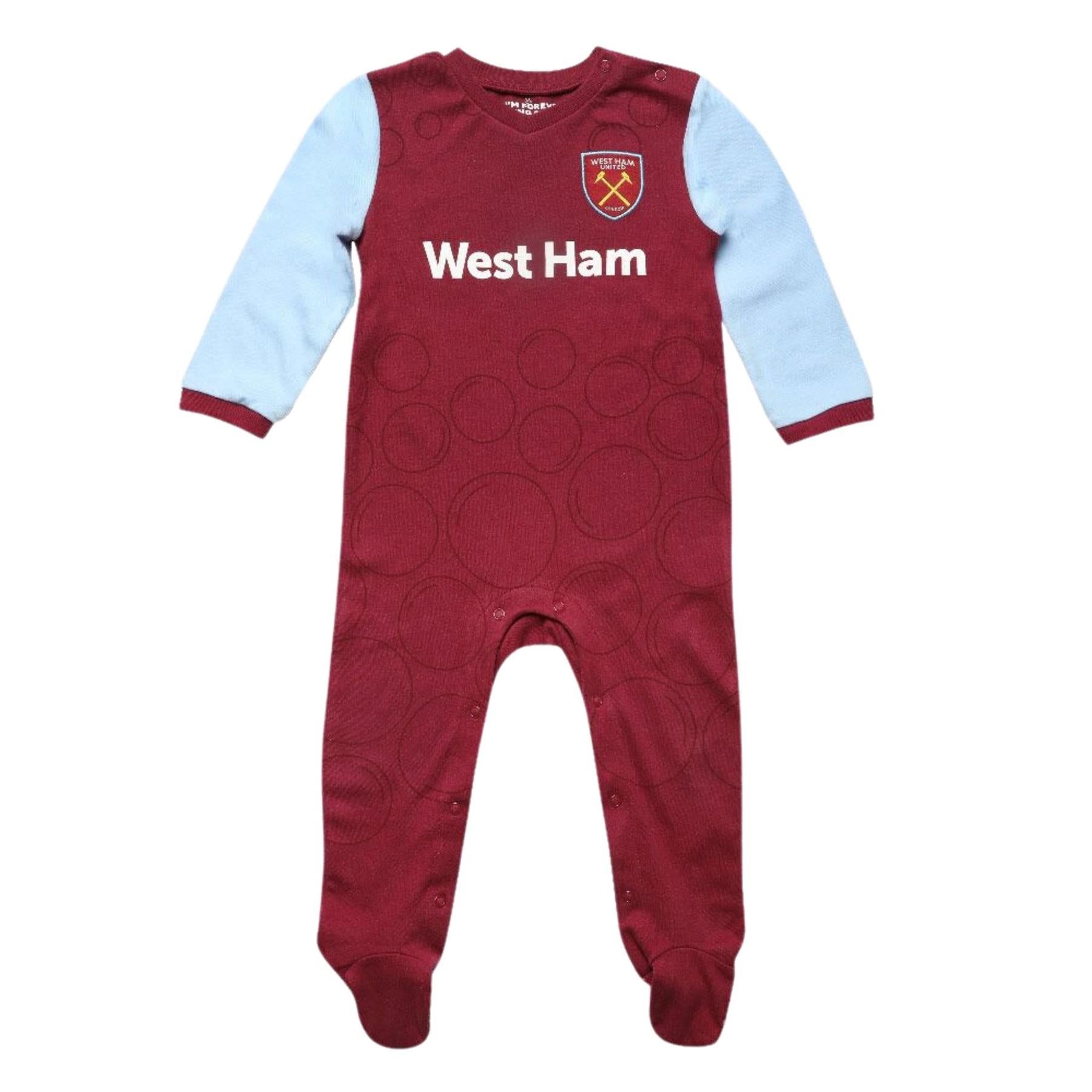 West Ham United FC Baby Kit Sleepsuit 2023 24