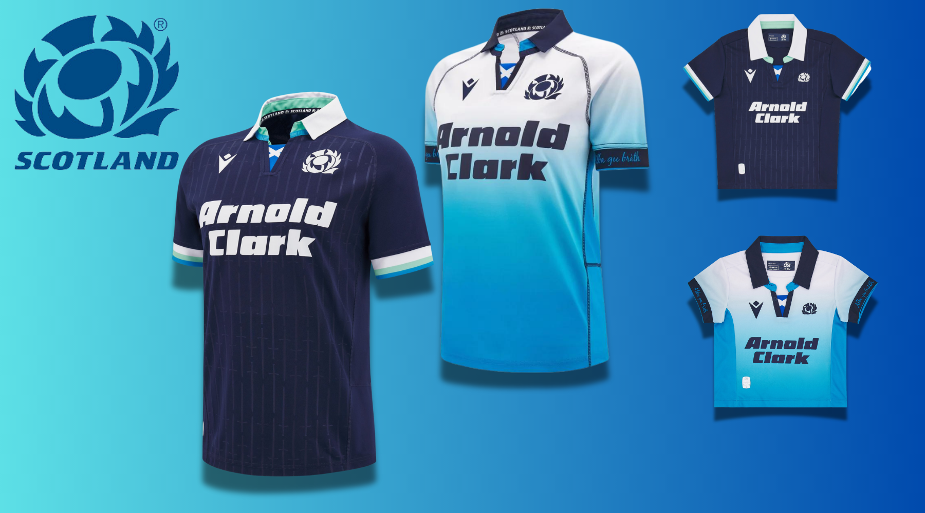 10% off New Official Scotland Rugby Baby and Children's Shirts