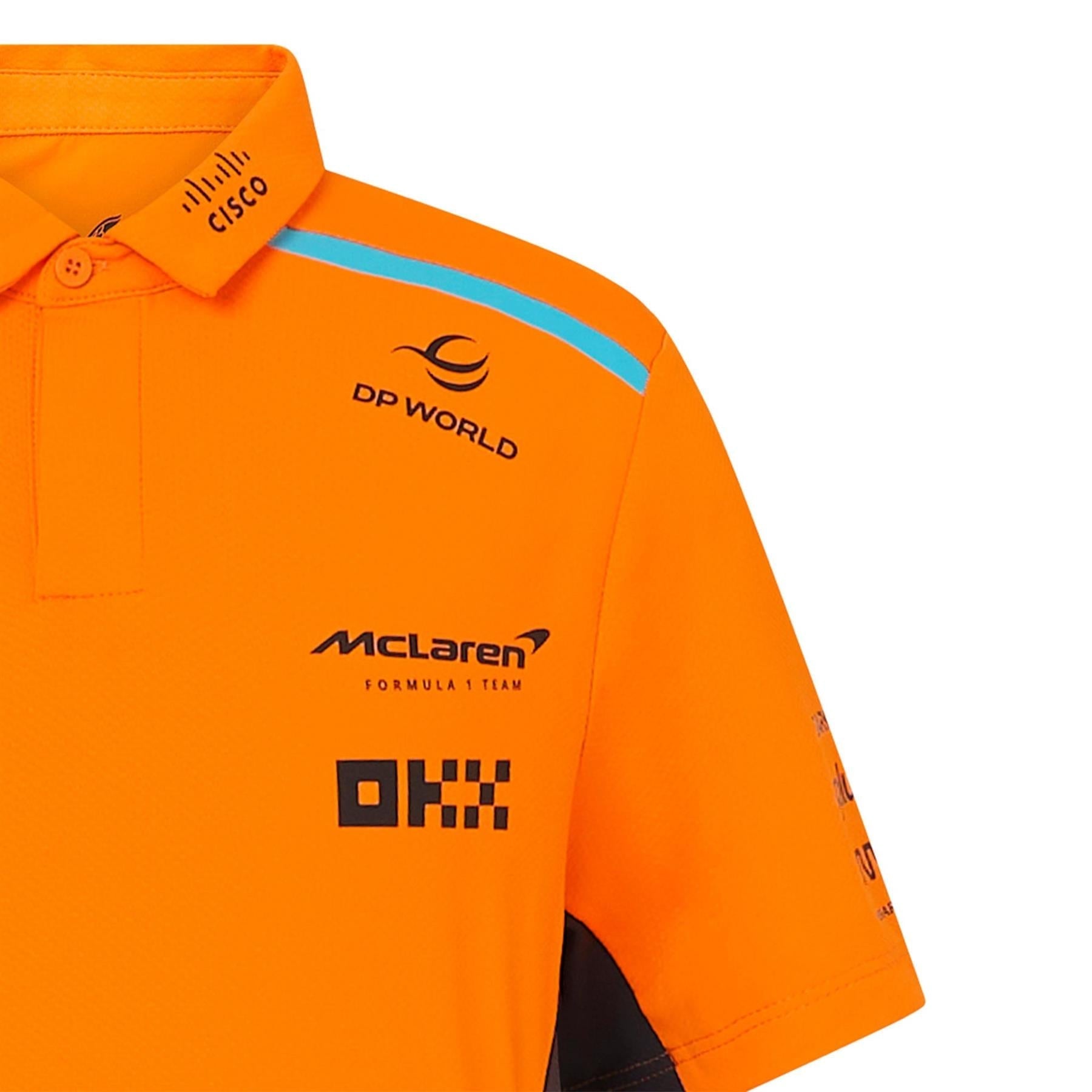 McLaren F1 Kid's Replica Team Polo Shirt | Papaya | 2024