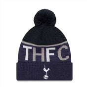 Tottenham Hotspur FC New Era Sport Bobble Knit Beanie Hat | Navy