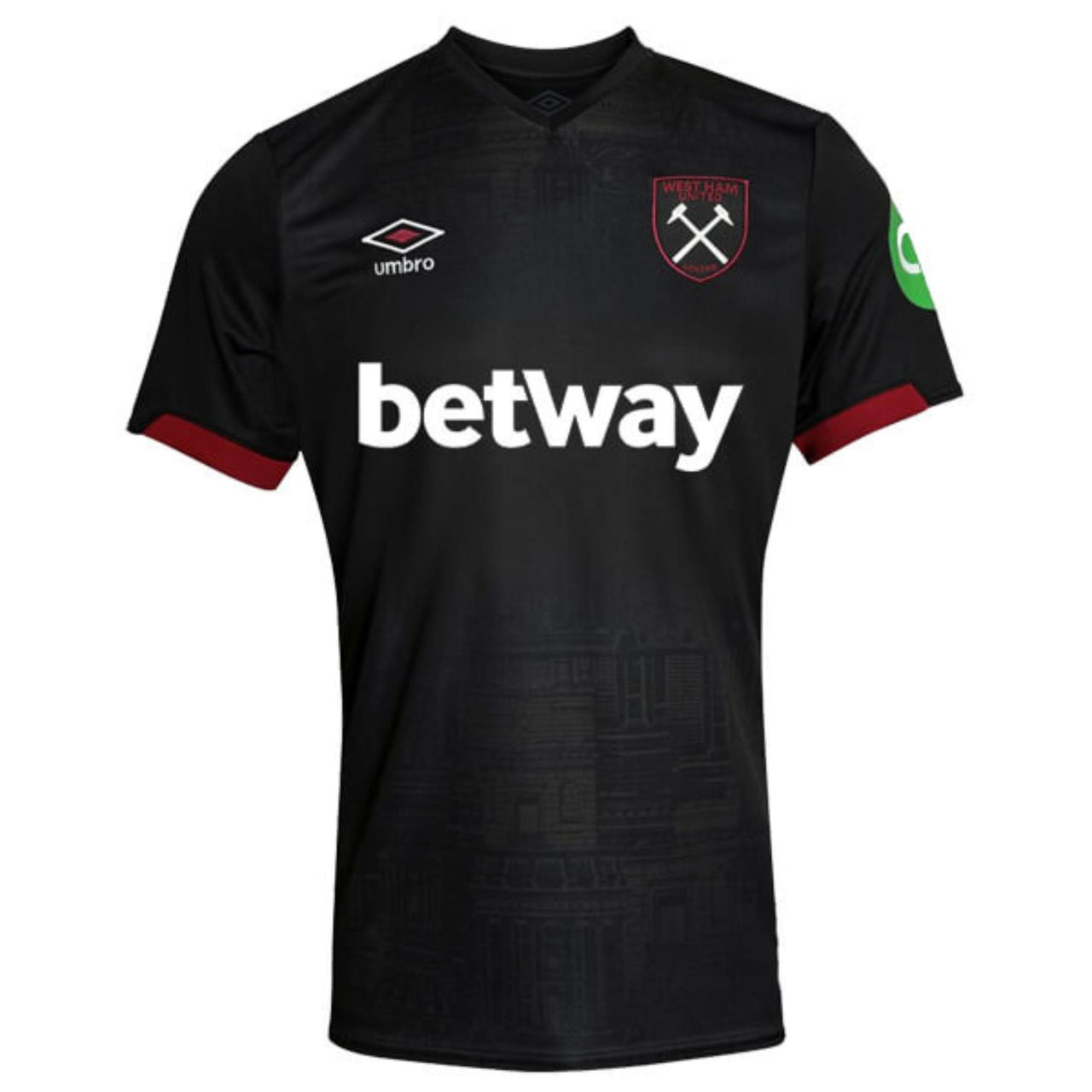 Umbro West Ham United FC Men's Away Shirt | Black | 2024/25