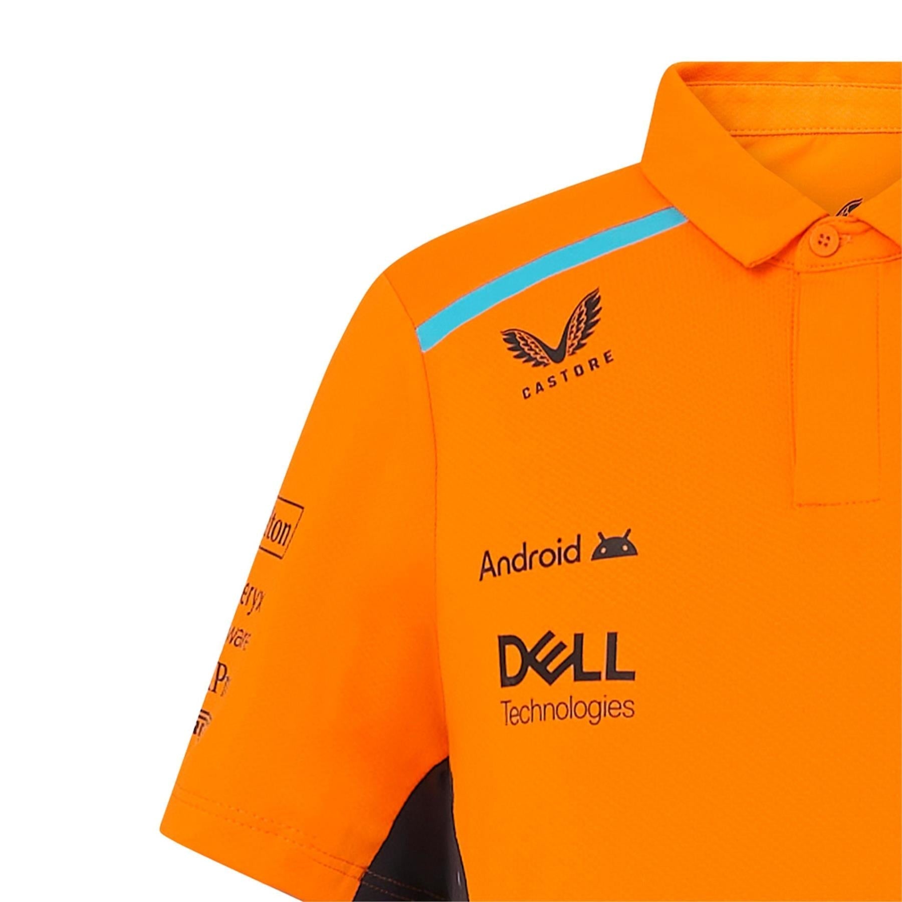 McLaren F1 Kid's Replica Team Polo Shirt | Papaya | 2024