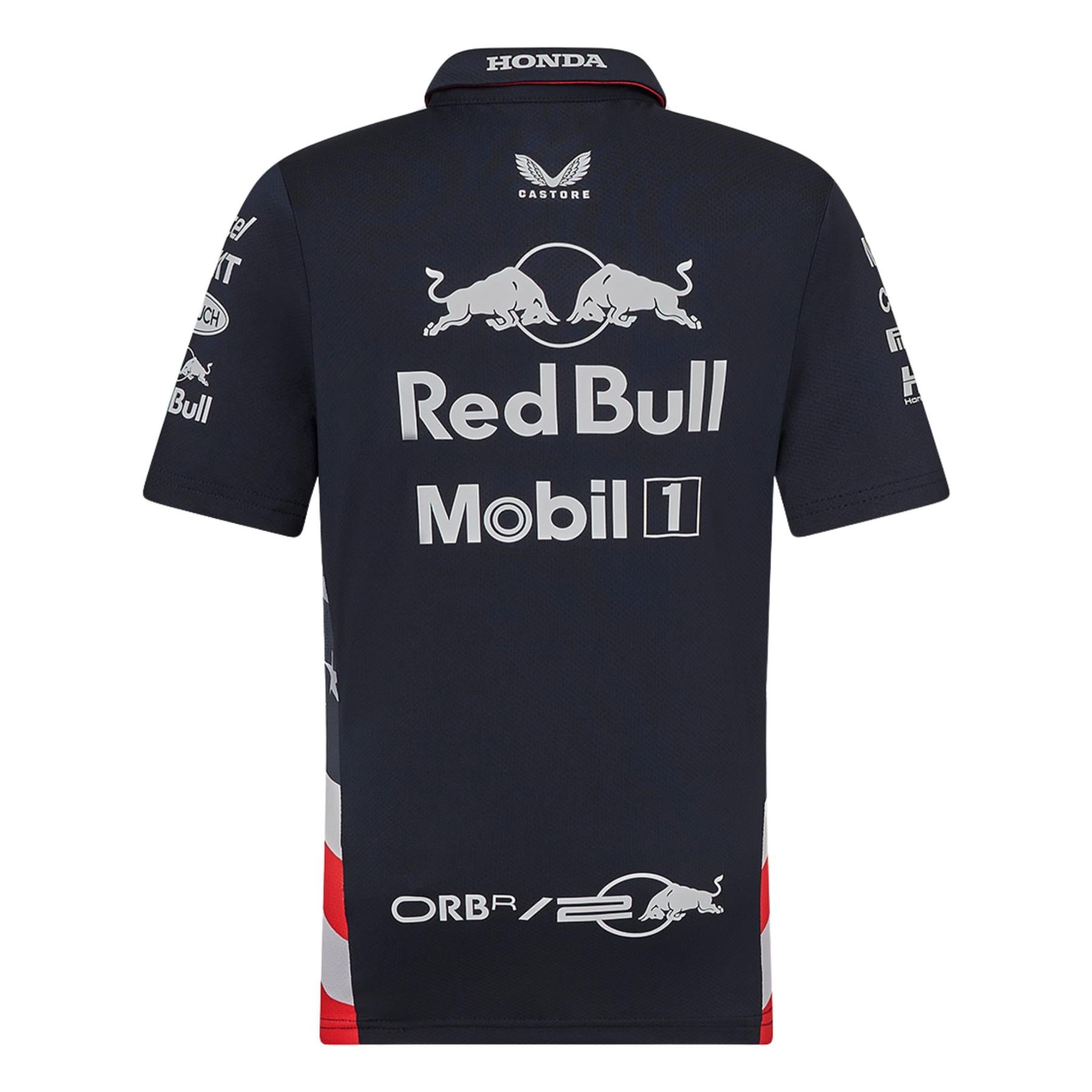 Oracle Red Bull Racing F1 Kid's America Team Polo Shirt | Navy | 2024