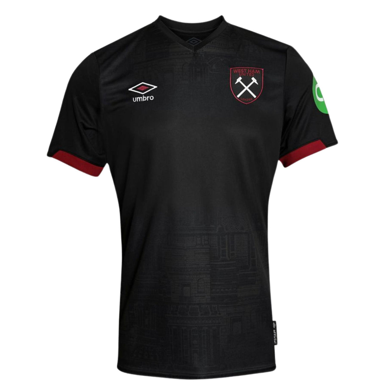 Umbro West Ham United FC Junior Away Shirt | Black | 2024/25