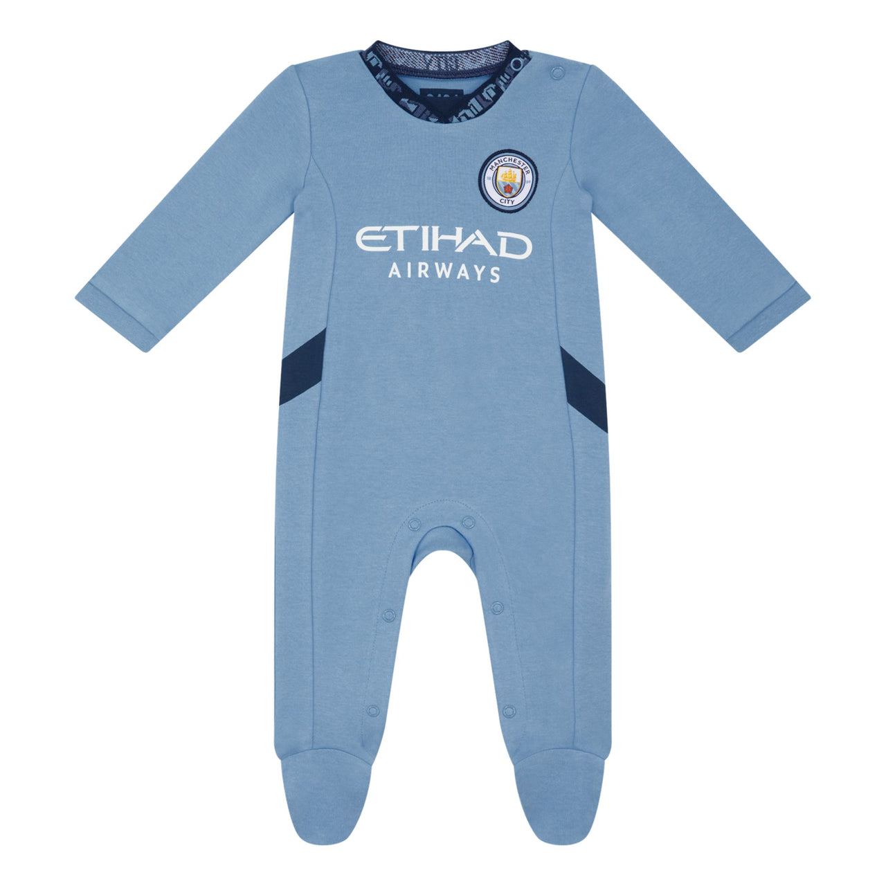 Manchester City FC Baby Kit Home Sleepsuit | 2024/25