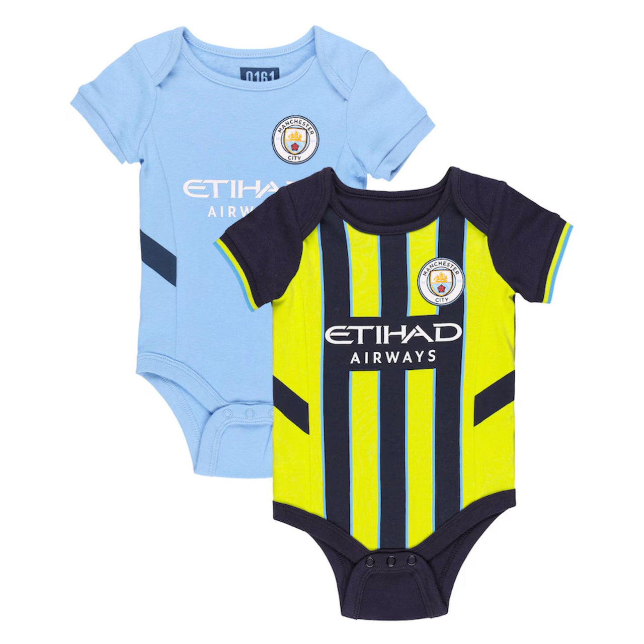 Manchester City FC Baby Kit 2 Pack Bodysuits | 2024/25