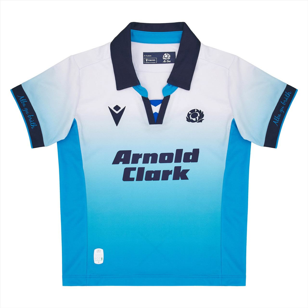 Macron Scotland Rugby Kids Alternate Replica Shirt | White | 2024/25