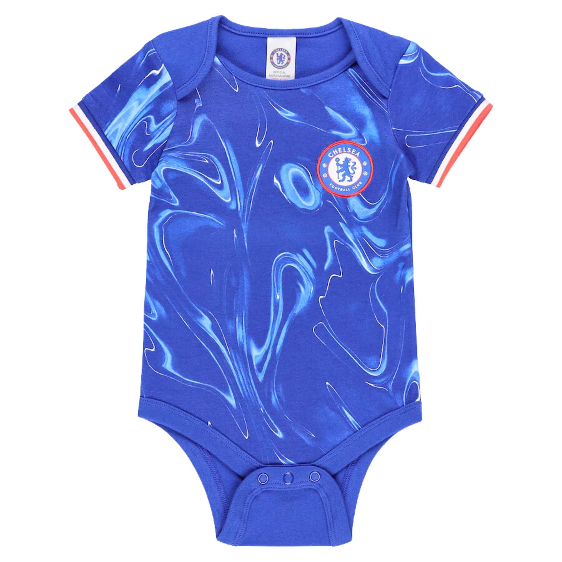 Chelsea FC Baby Kit 2 Pack Bodysuits 2024 25