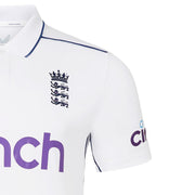 England Cricket Men's Test Short Sleeve Shirt | White | 2024