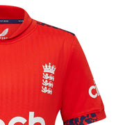 England Cricket Kid's T20 Replica Short Sleeve Shirt | Fiery Red | 2024