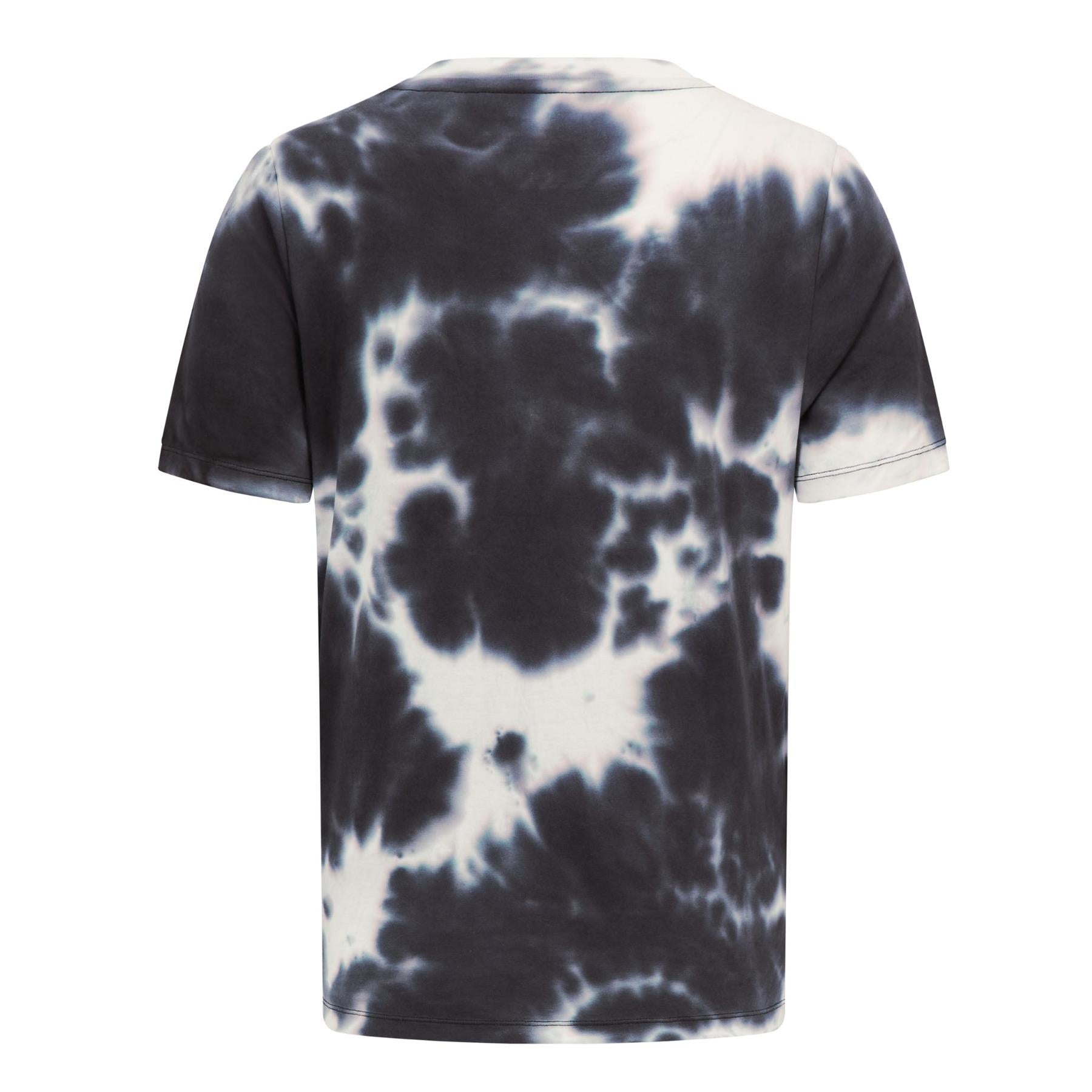 Mens Tie Dye Tee Grey/Volt Green